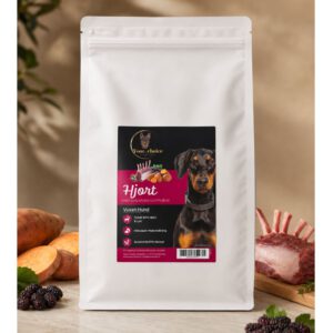 Hundfoder med hjort, lax och sötpotatis – premium hundmat med hög andel viltprotein och näringsrika ingredienser